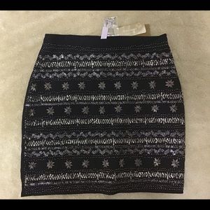 Franchesca’s black sequin pencil skirt NEW